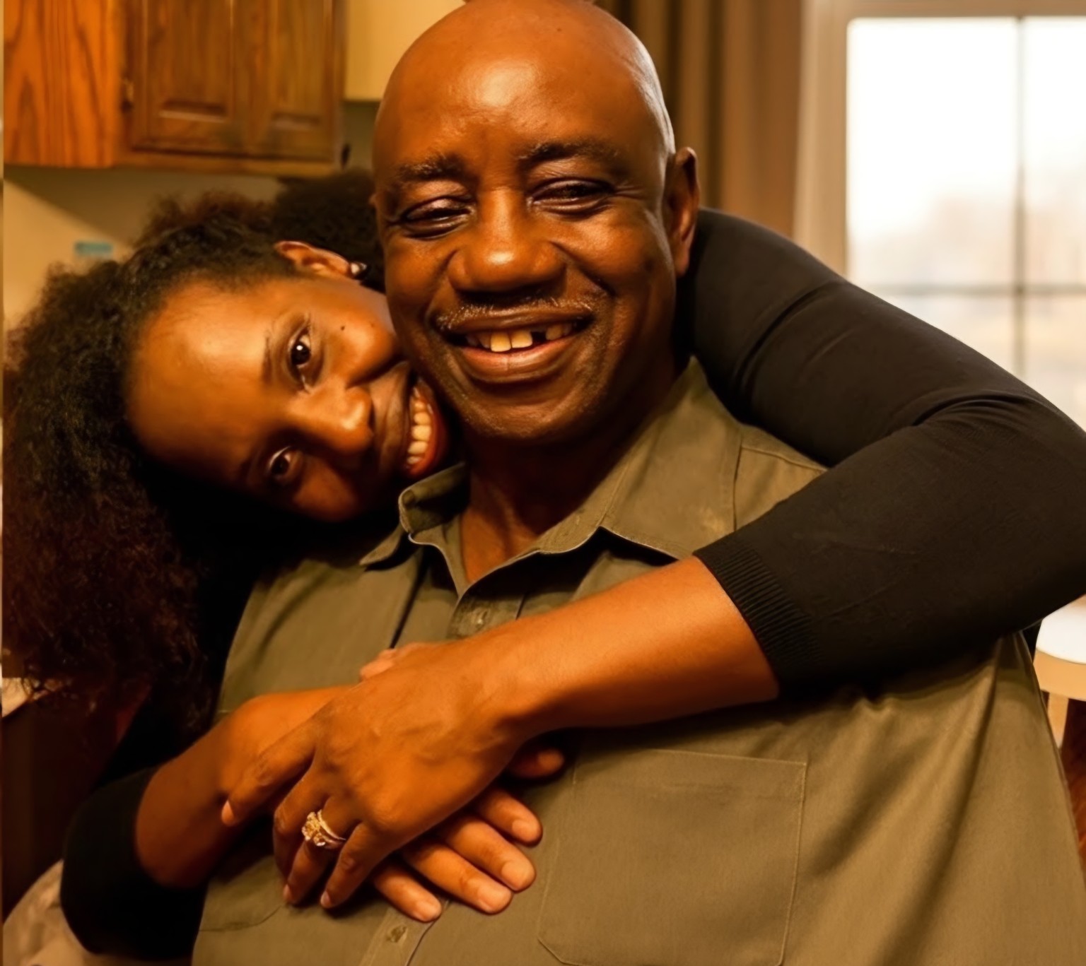 Happy HomeCare founder with her father, whose care helped inspire the company's vision